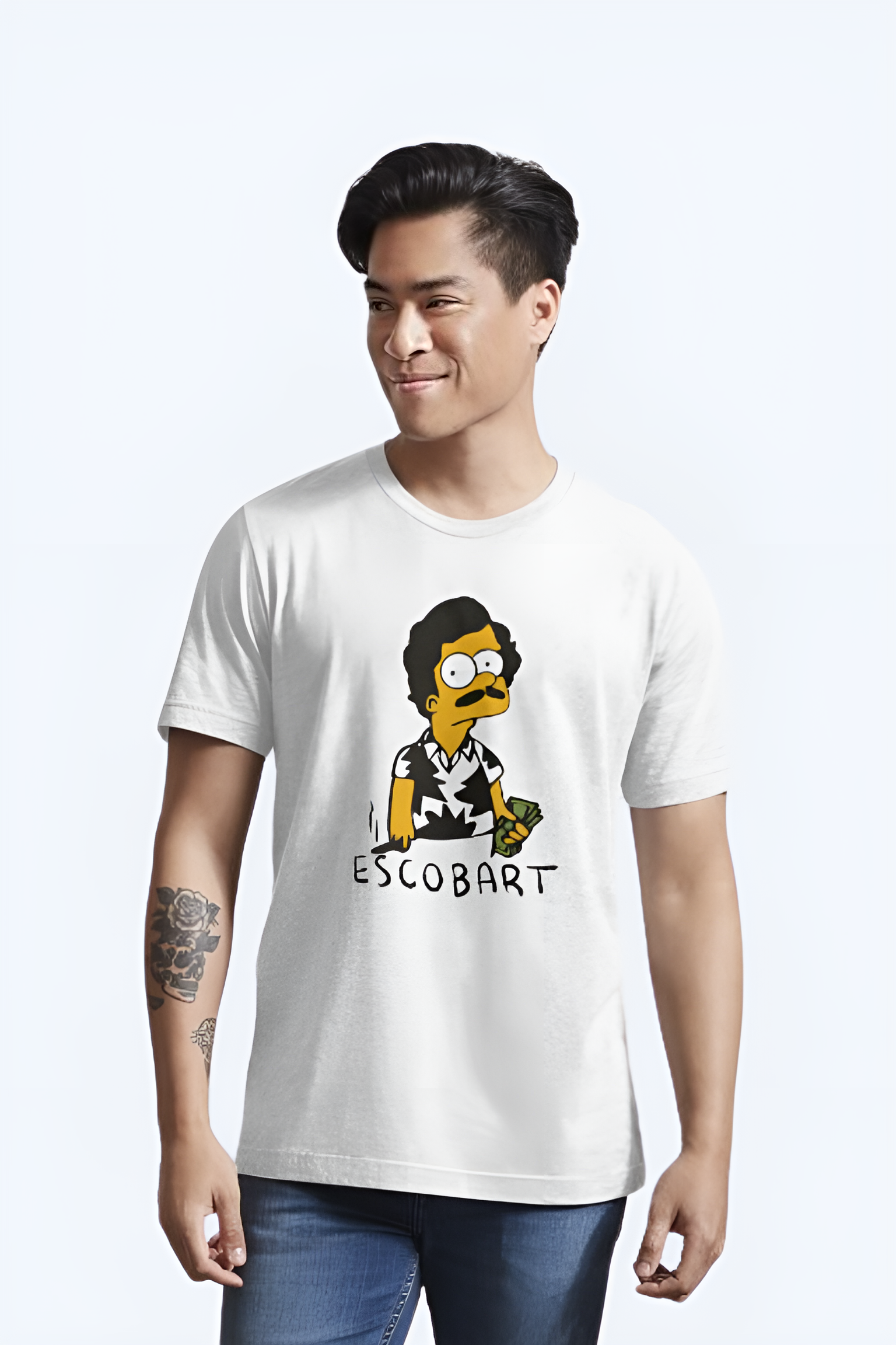 Escobart Unisex White T-Shirt