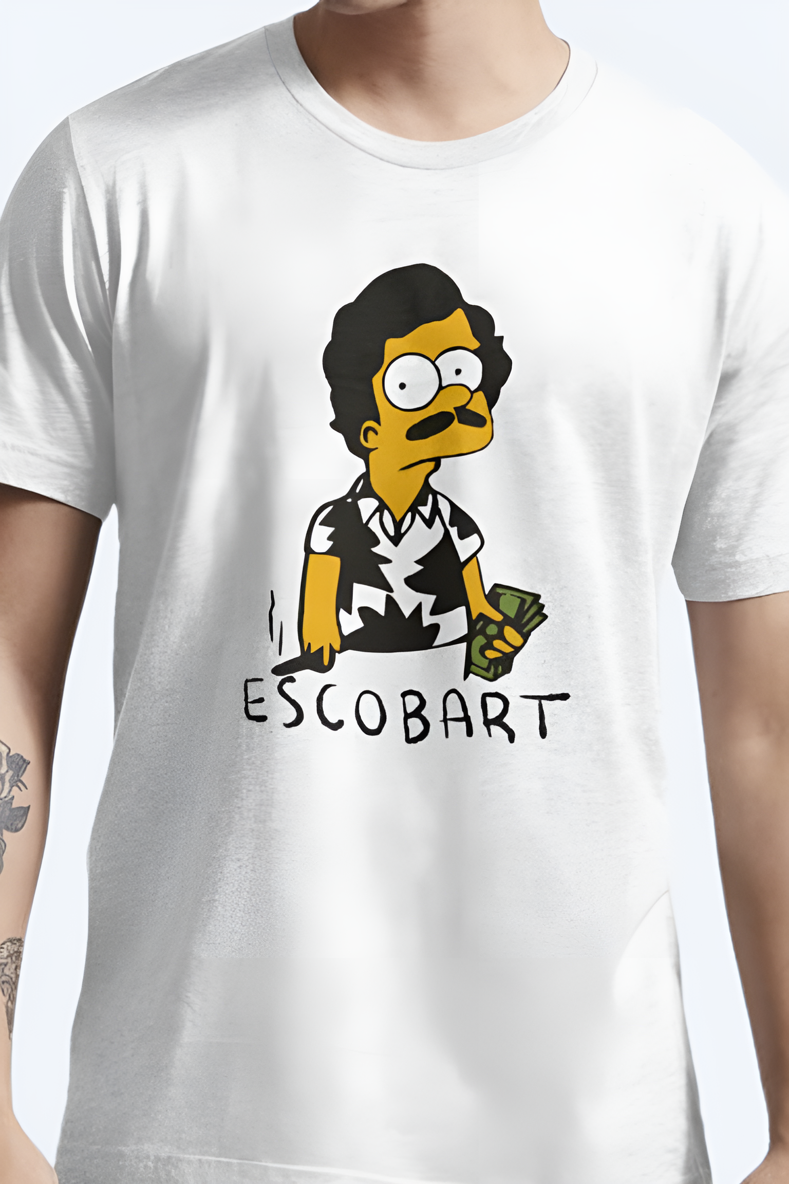 Escobart Unisex White T-Shirt